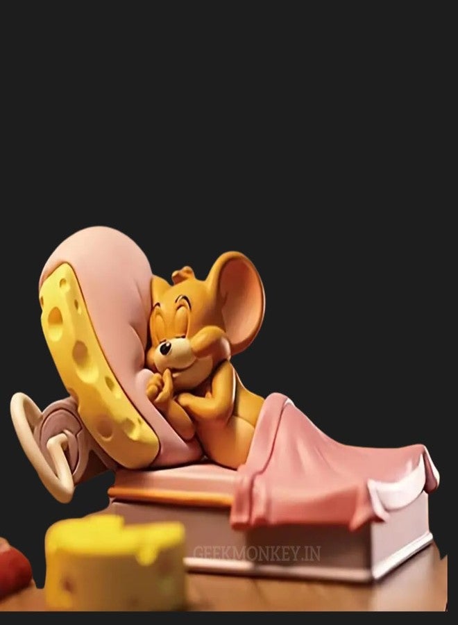 Geekmonkey Cuddly Companion: Jerry Cheese Bed - Adorable 6.5 cm Figurine (Pack of 1) (jerrycheesebed) - Image 2